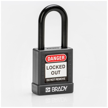Lockout padlock Aluminium encased with nylon LOTO-73